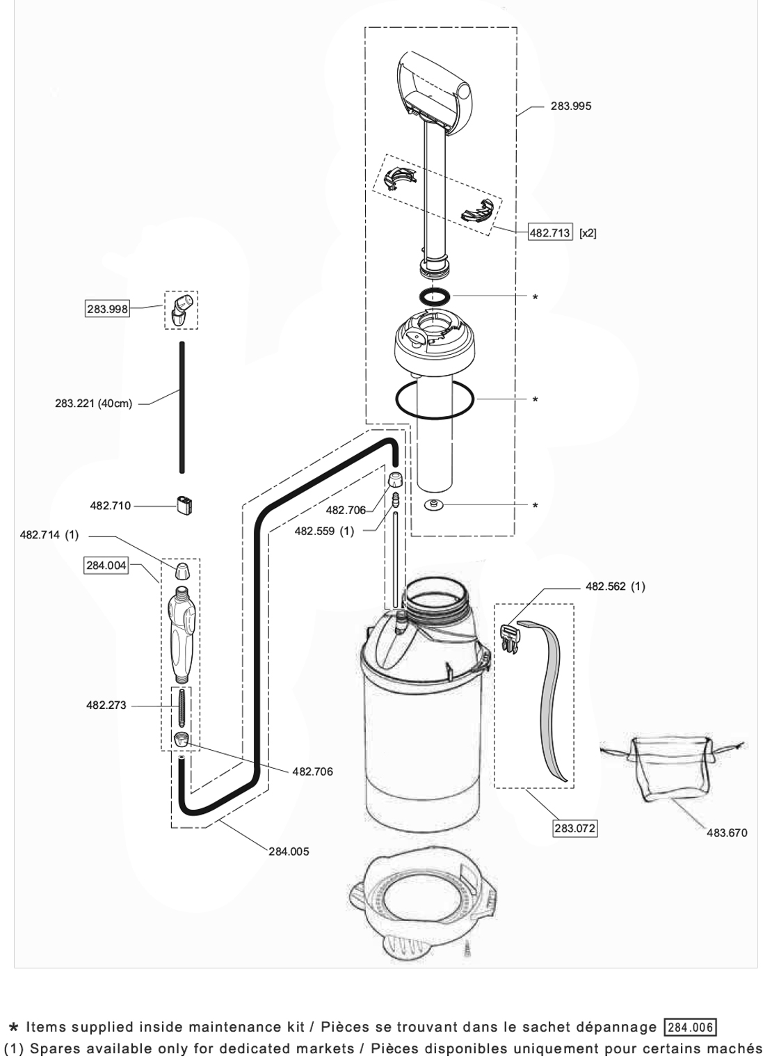 Pièces Pure 5 L (réf.4550)